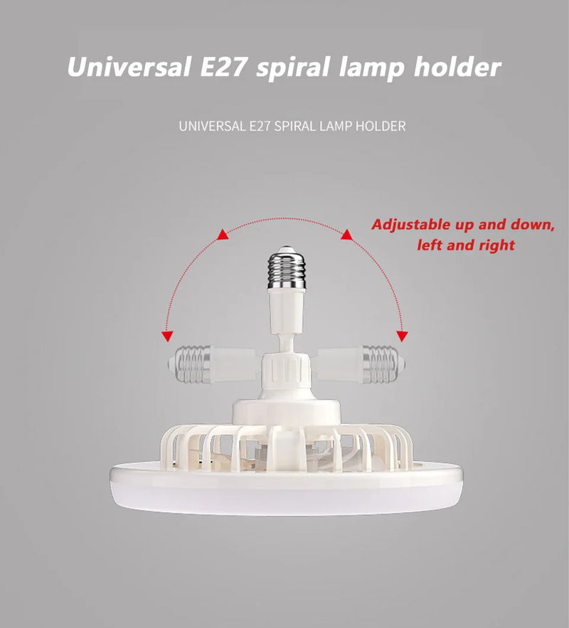 Luminária LED com Ventilador