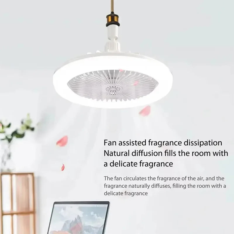 Luminária LED com Ventilador