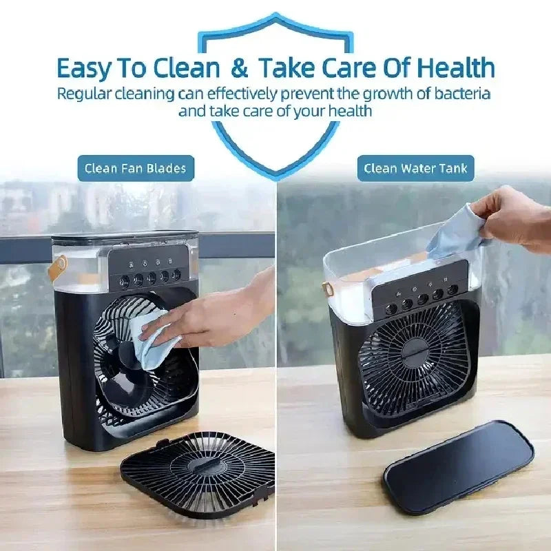 Mini Ventilador e Umidificador