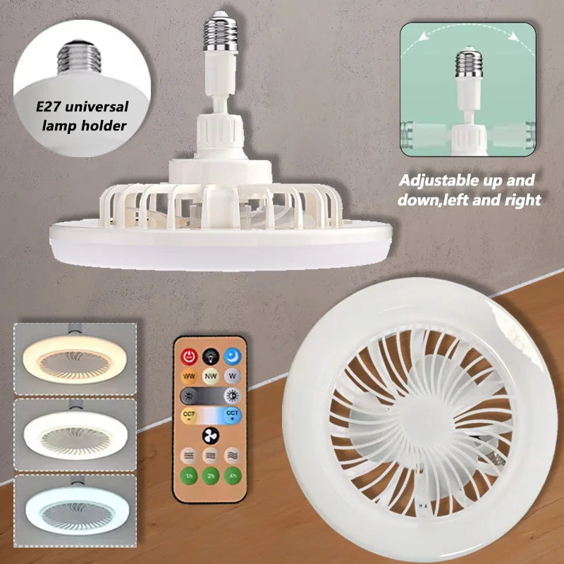 Luminária LED com Ventilador