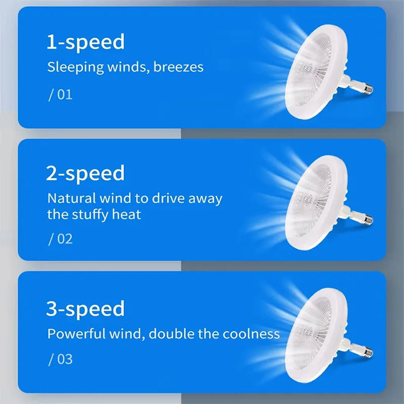 Luminária LED com Ventilador