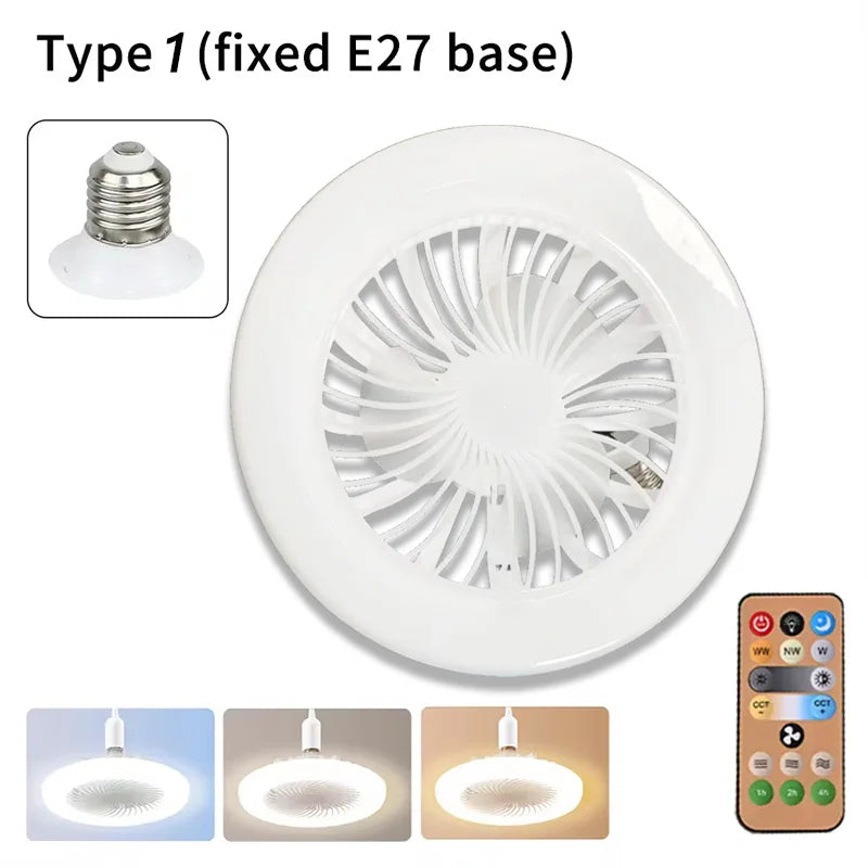 Luminária LED com Ventilador