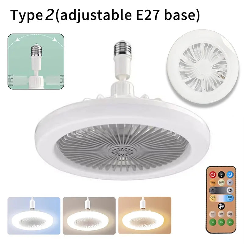 Luminária LED com Ventilador